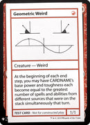 Geometric Weird [Mystery Booster Playtest Cards] - Destination Retro