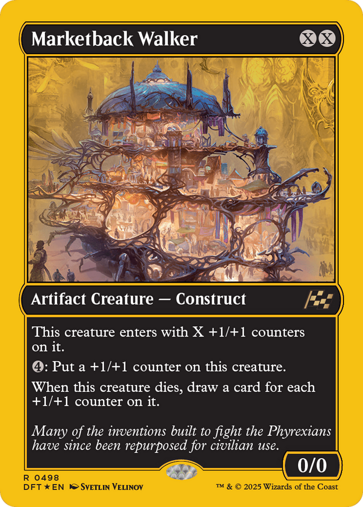 Marketback Walker (First-Place Foil) [Aetherdrift] - Destination Retro