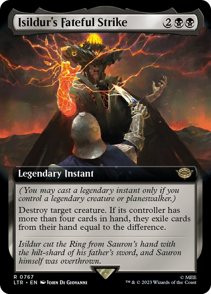 Isildur's Fateful Strike (Extended Art) (Surge Foil) [The Lord of the Rings: Tales of Middle-Earth] - Destination Retro