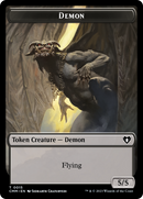 Eldrazi Spawn // Demon Double-Sided Token [Commander Masters Tokens] - Destination Retro