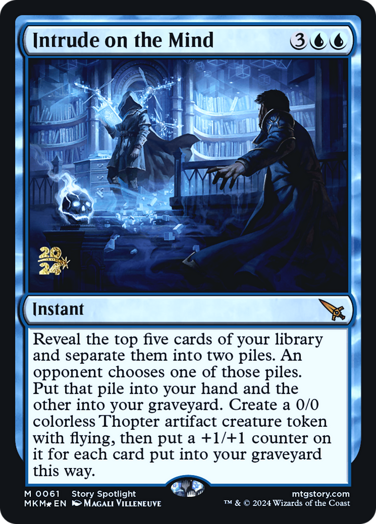 Intrude on the Mind [Murders at Karlov Manor Prerelease Promos] - Destination Retro