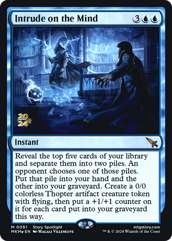 Intrude on the Mind [Murders at Karlov Manor Prerelease Promos] - Destination Retro