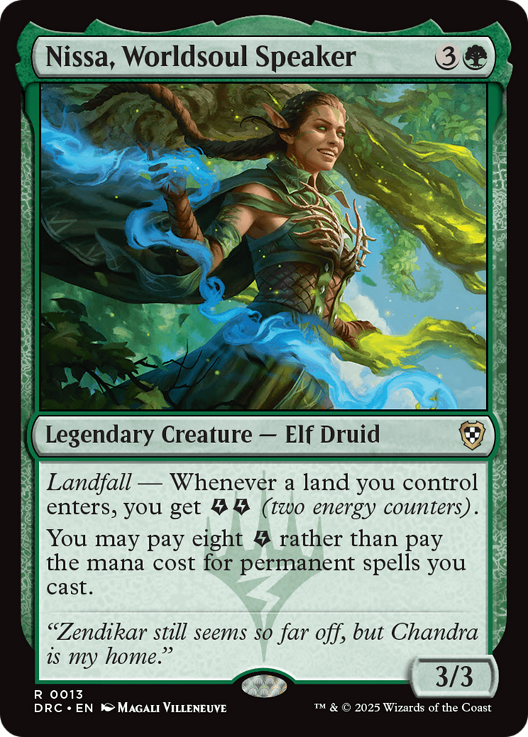 Nissa, Worldsoul Speaker [Aetherdrift Commander] - Destination Retro