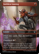 Faithless Looting (Borderless Alternate Art) [Commander Masters] - Destination Retro