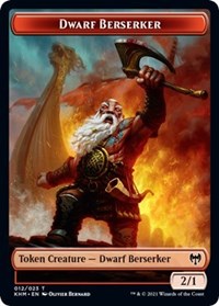 Dwarf Berserker // Koma's Coil Double-Sided Token [Kaldheim Tokens] - Destination Retro