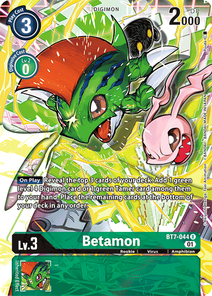 Betamon [BT7-044] (Alternate Art) [Next Adventure] - Destination Retro