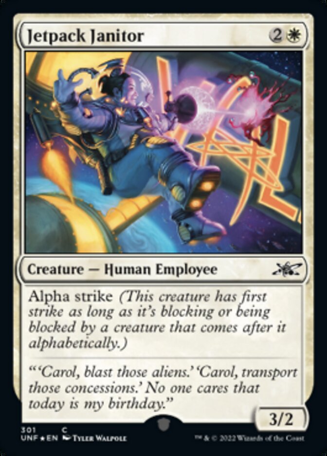 Jetpack Janitor (Galaxy Foil) [Unfinity] - Destination Retro