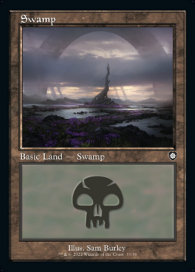 Swamp (033) (Retro) [The Brothers' War Commander] - Destination Retro