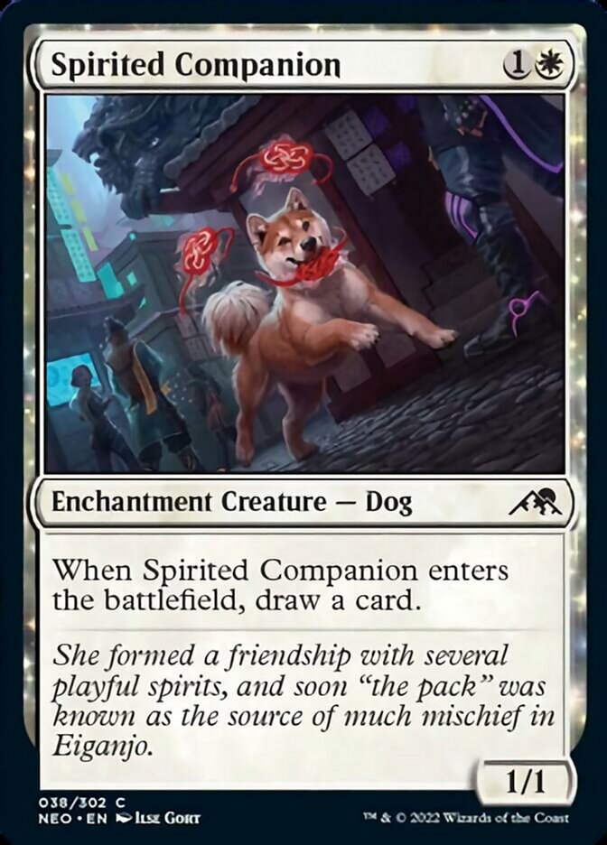 Spirited Companion [Kamigawa: Neon Dynasty] - Destination Retro