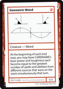 Geometric Weird (2021 Edition) [Mystery Booster Playtest Cards] - Destination Retro