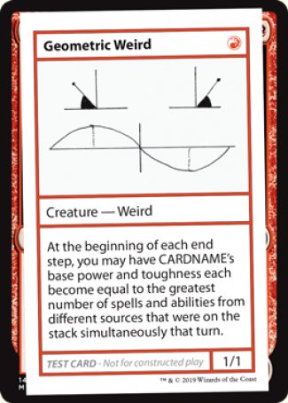 Geometric Weird (2021 Edition) [Mystery Booster Playtest Cards] - Destination Retro