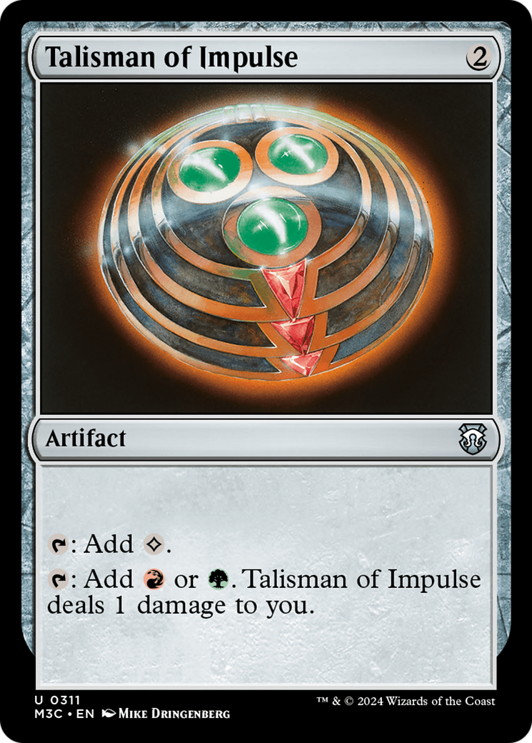 Talisman of Impulse (Ripple Foil) [Modern Horizons 3 Commander] - Destination Retro