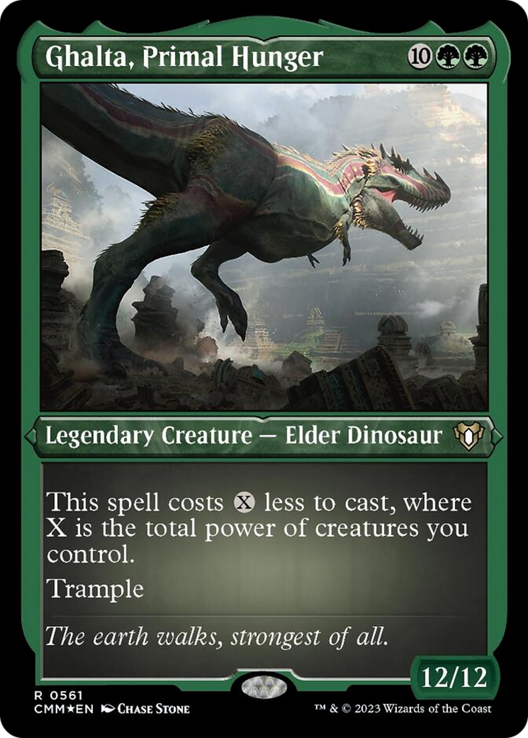 Ghalta, Primal Hunger (Foil Etched) [Commander Masters] - Destination Retro