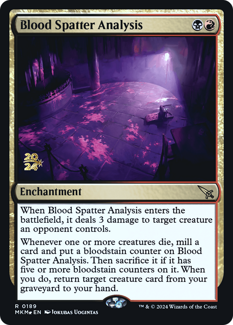 Blood Spatter Analysis [Murders at Karlov Manor Prerelease Promos] - Destination Retro