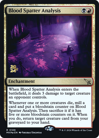 Blood Spatter Analysis [Murders at Karlov Manor Prerelease Promos] - Destination Retro