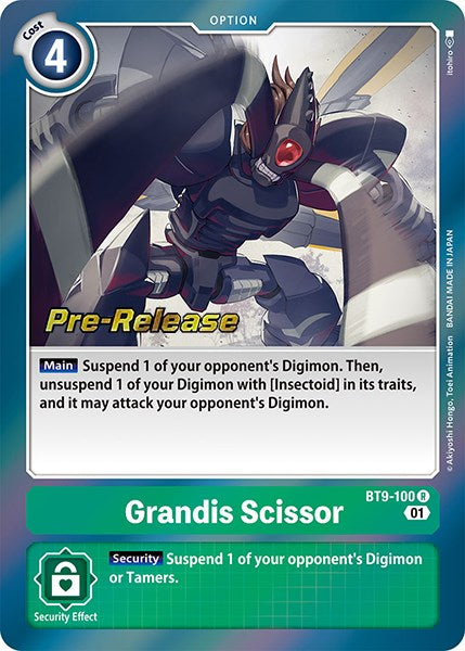 Grandis Scissor [BT9-100] [X Record Pre-Release Promos] - Destination Retro