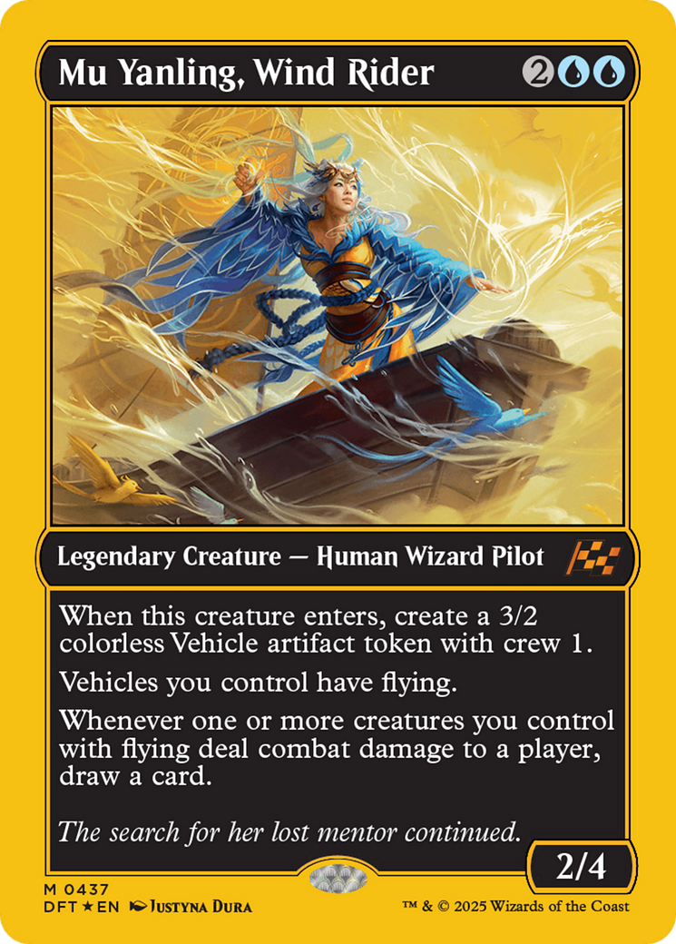 Mu Yanling, Wind Rider (First-Place Foil) [Aetherdrift] - Destination Retro