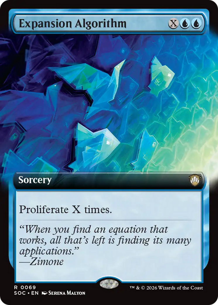 Expansion Algorithm (Extended Art) [Secrets of Strixhaven Commander] - Destination Retro