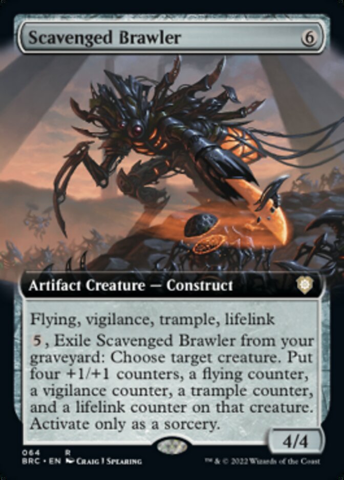 Scavenged Brawler (Extended Art) [The Brothers' War Commander] - Destination Retro