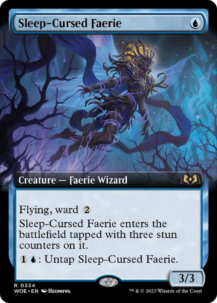 Sleep-Cursed Faerie (Extended Art) [Wilds of Eldraine] - Destination Retro
