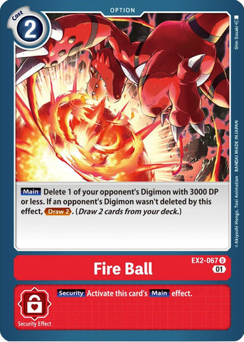 Fire Ball [EX2-067] [Digital Hazard] - Destination Retro