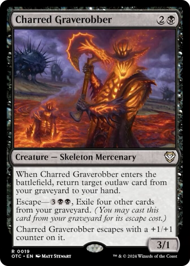 Charred Graverobber [Outlaws of Thunder Junction Commander] - Destination Retro