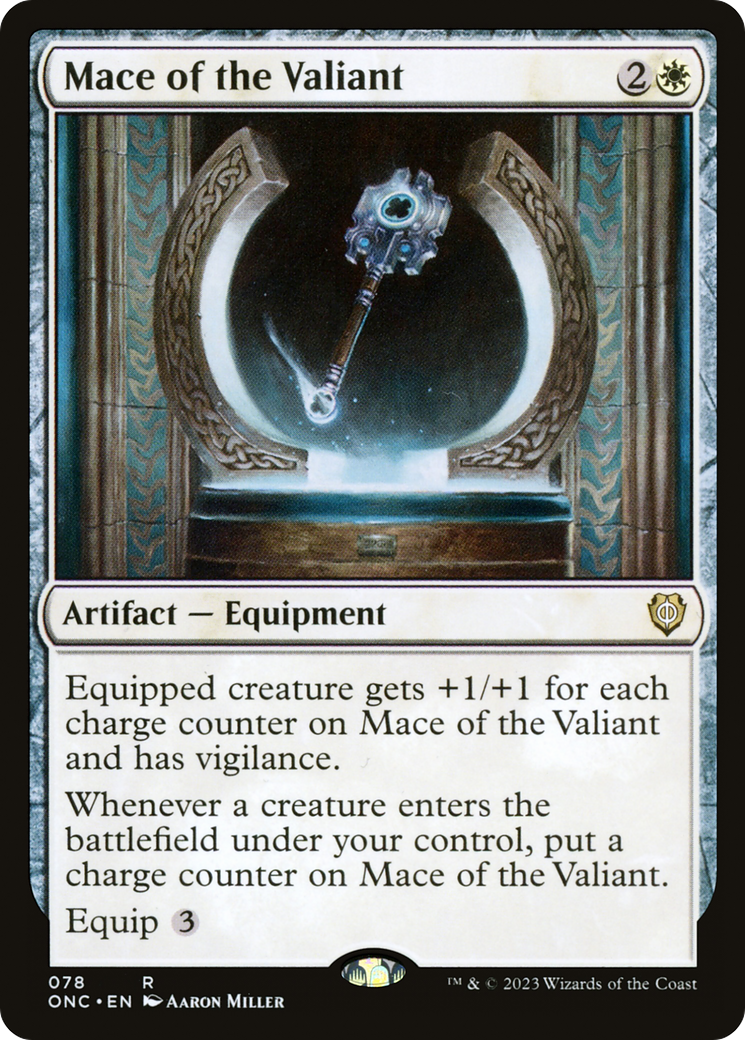 Mace of the Valiant [Phyrexia: All Will Be One Commander] - Destination Retro