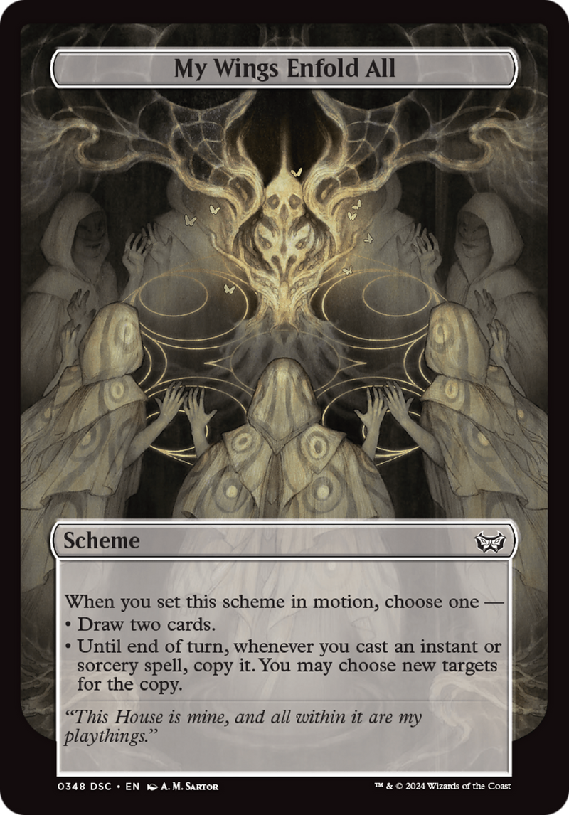 My Wings Enfold All (Full Art) [Duskmourn: Archenemy] - Destination Retro