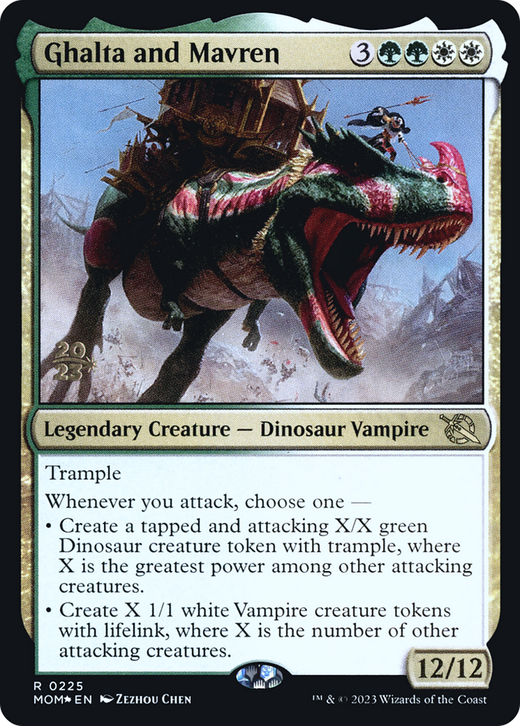 Ghalta and Mavren [March of the Machine Prerelease Promos] - Destination Retro