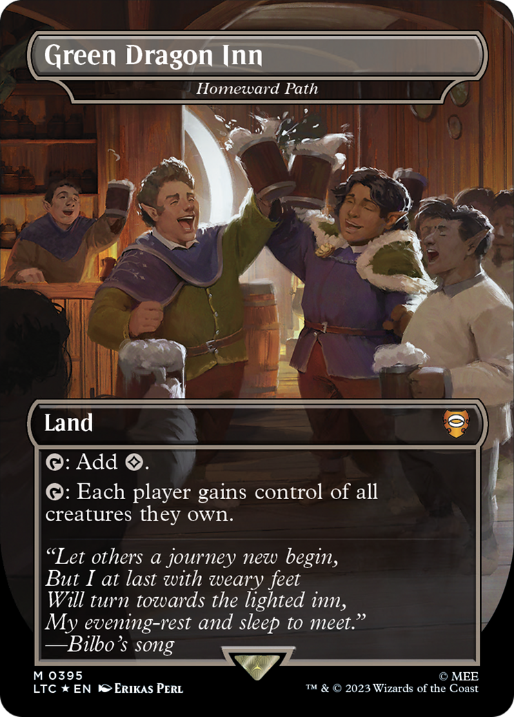 Green Dragon Inn - Homeward Path (Surge Foil Realms and Relics) [The Lord of the Rings: Tales of Middle-Earth Commander] - Destination Retro
