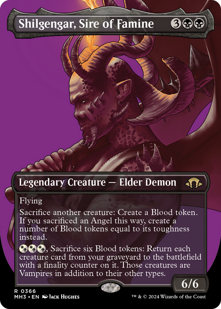 Shilgengar, Sire of Famine (Borderless) [Modern Horizons 3] - Destination Retro