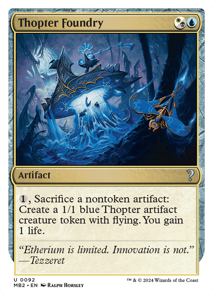 Thopter Foundry (White Border) [Mystery Booster 2] - Destination Retro