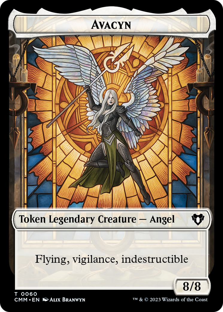 Copy (54) // Avacyn Double-Sided Token [Commander Masters Tokens] - Destination Retro