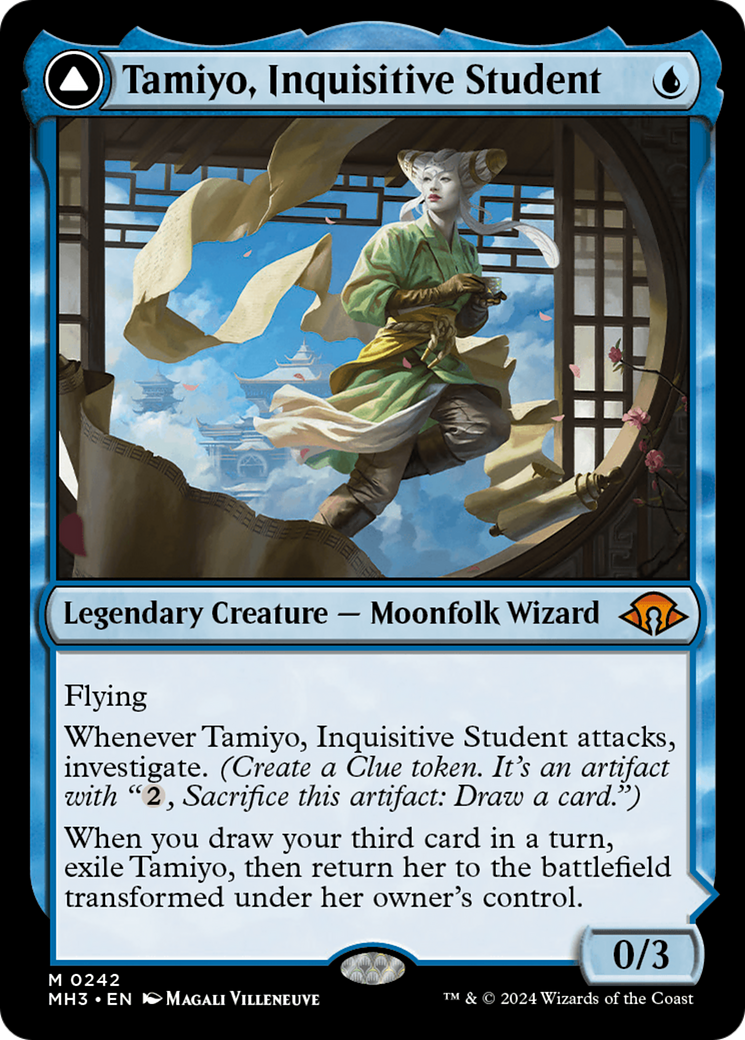 Tamiyo, Inquisitive Student // Tamiyo, Seasoned Scholar [Modern Horizons 3] - Destination Retro