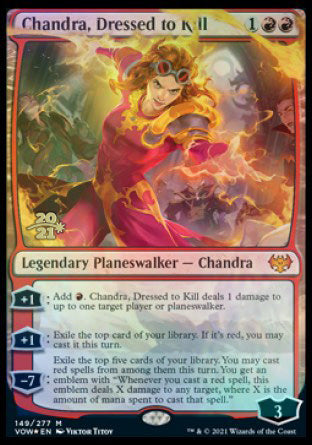 Chandra, Dressed to Kill [Innistrad: Crimson Vow Prerelease Promos] - Destination Retro