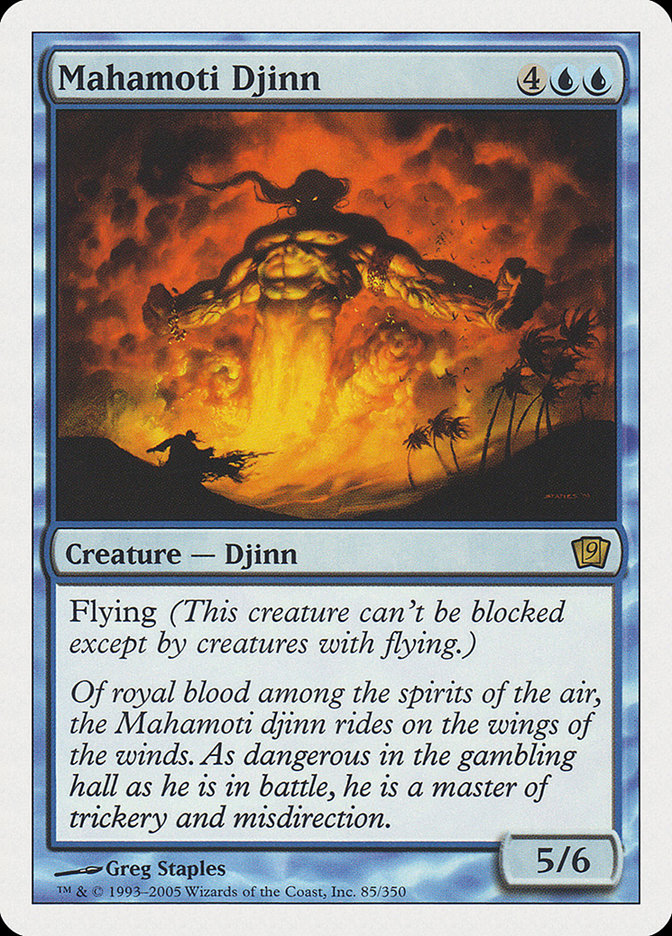 Mahamoti Djinn (9th Edition) [Oversize Cards] - Destination Retro