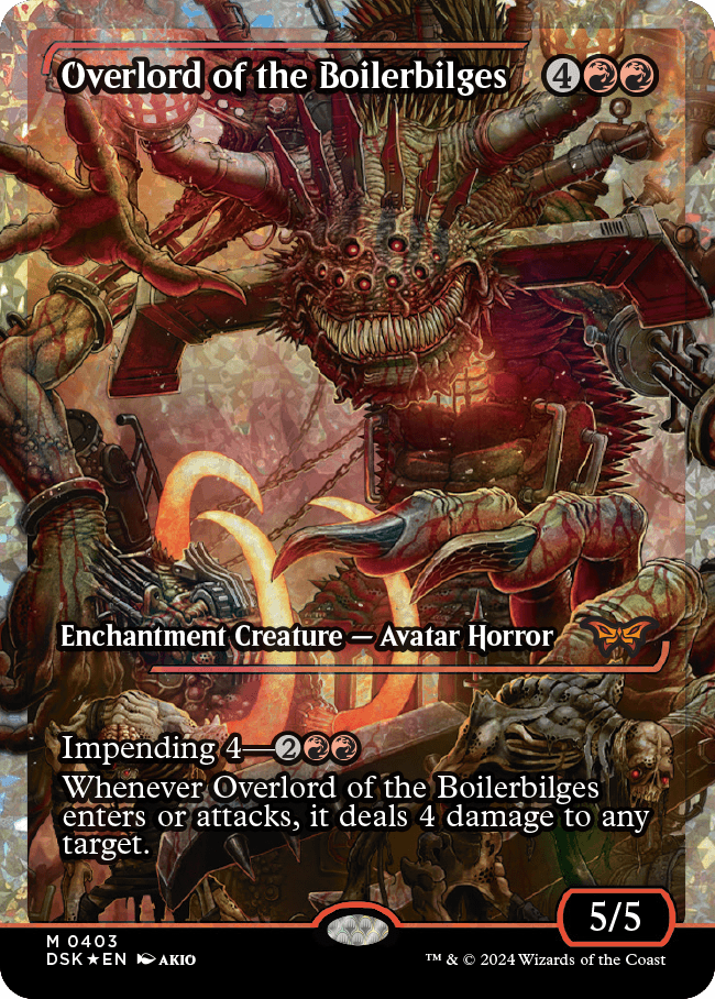 Overlord of the Boilerbilges (Japan Showcase Fracture Foil) [Duskmourn: House of Horror] - Destination Retro