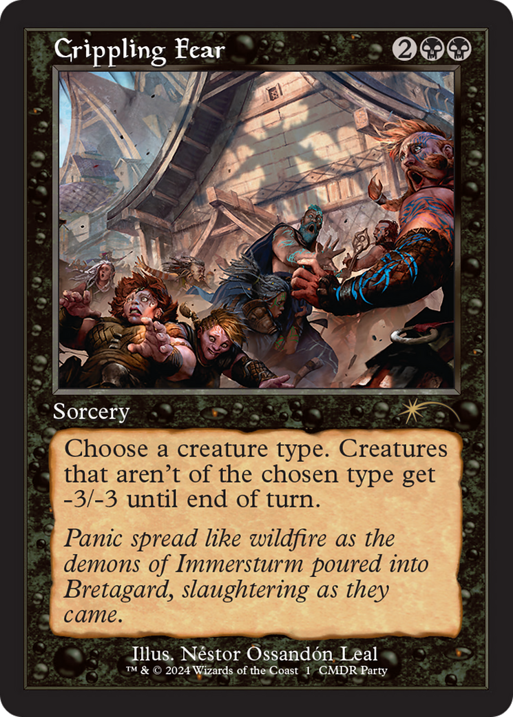 Crippling Fear (Retro Frame) [Wizards Play Network 2024] - Destination Retro