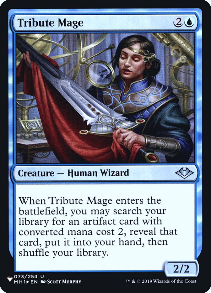 Tribute Mage [Secret Lair: Heads I Win, Tails You Lose] - Destination Retro