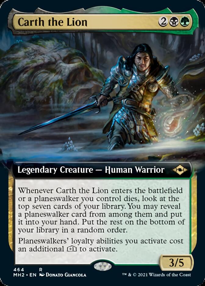 Carth the Lion (Extended Art) [Modern Horizons 2] - Destination Retro