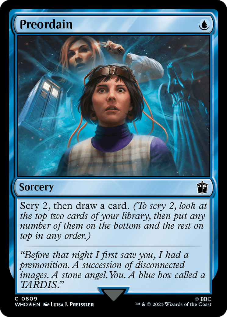 Preordain (Surge Foil) [Doctor Who] - Destination Retro