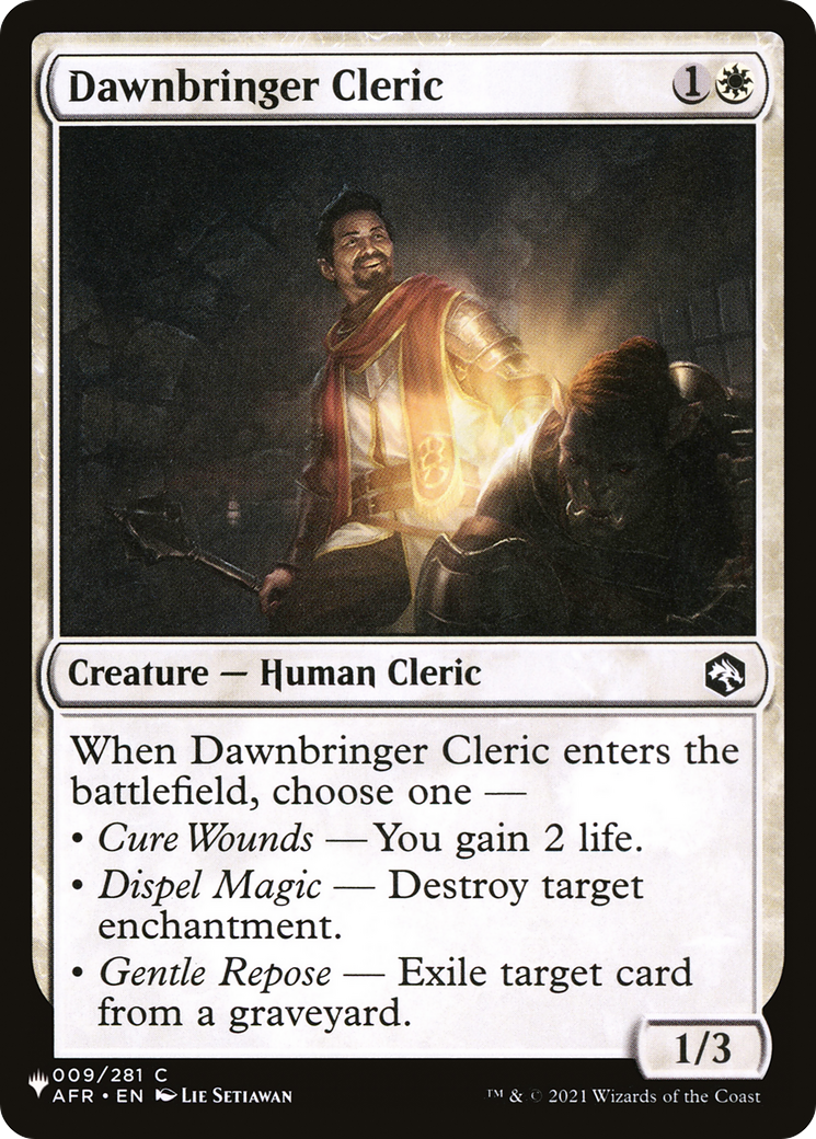 Dawnbringer Cleric [The List] - Destination Retro