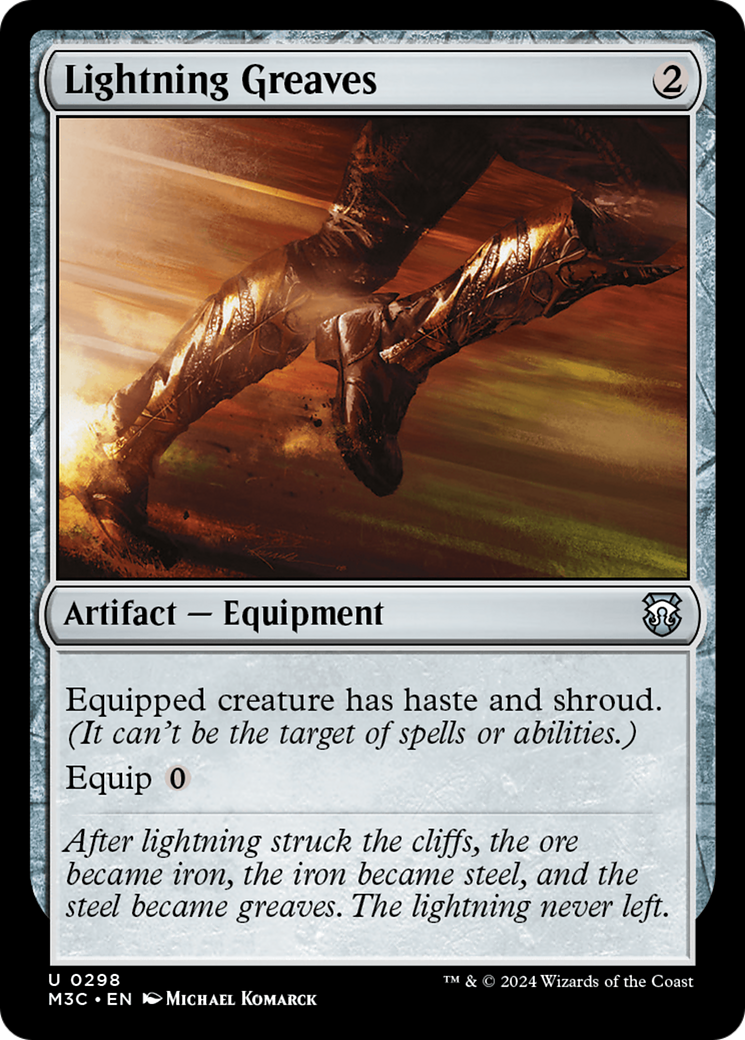 Lightning Greaves (Ripple Foil) [Modern Horizons 3 Commander] - Destination Retro