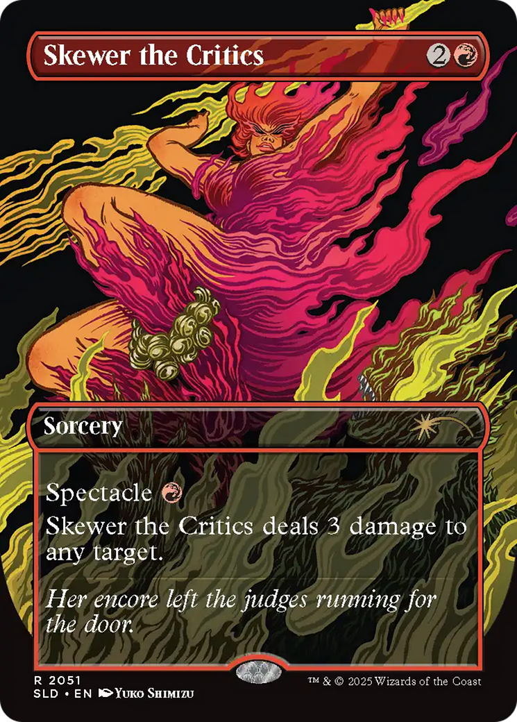 Skewer the Critics (2051) (Rainbow Foil) [Secret Lair Drop Series] - Destination Retro