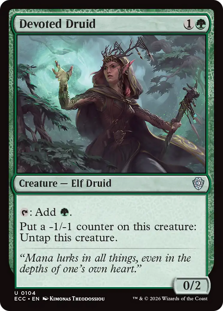Devoted Druid [Lorwyn Eclipsed Commander] - Destination Retro