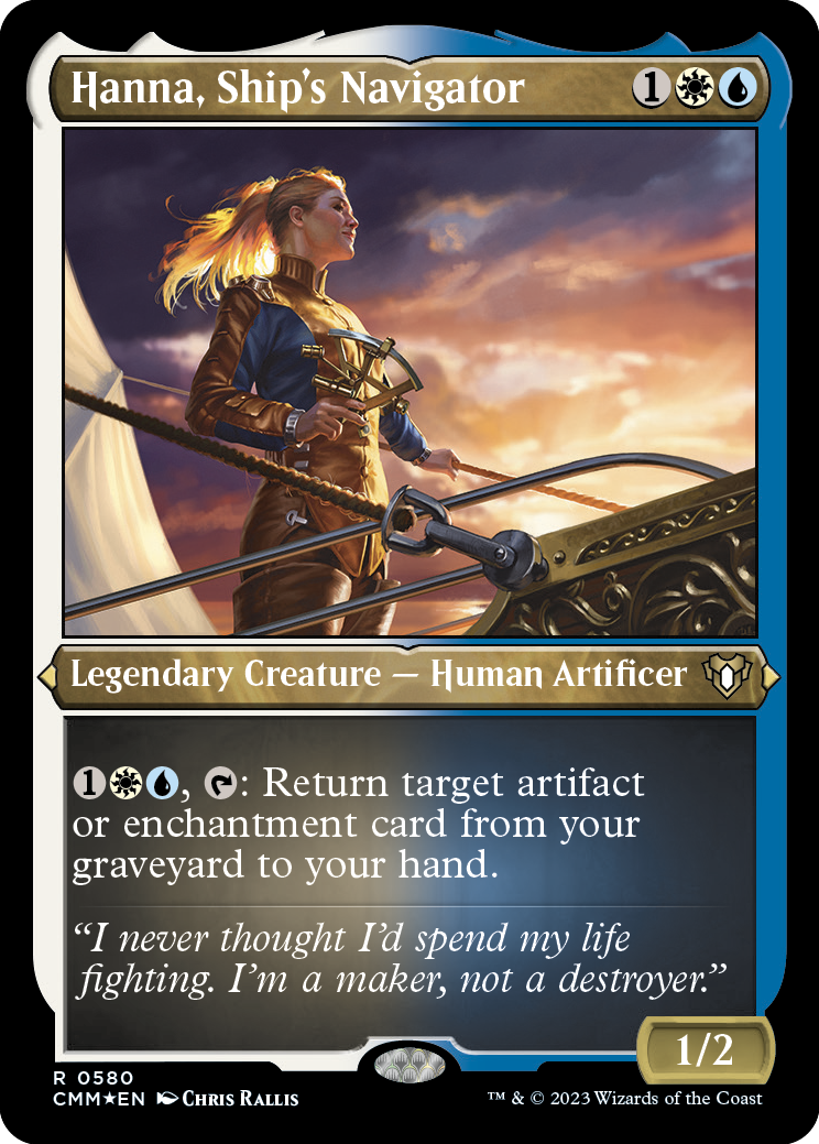 Hanna, Ship's Navigator (Foil Etched) [Commander Masters] - Destination Retro