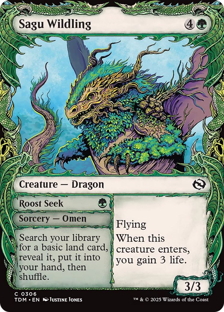 Sagu Wildling (Showcase) [Tarkir: Dragonstorm] - Destination Retro