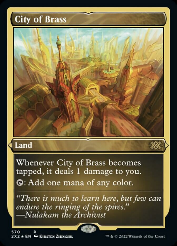 City of Brass (Foil Etched) [Double Masters 2022] - Destination Retro