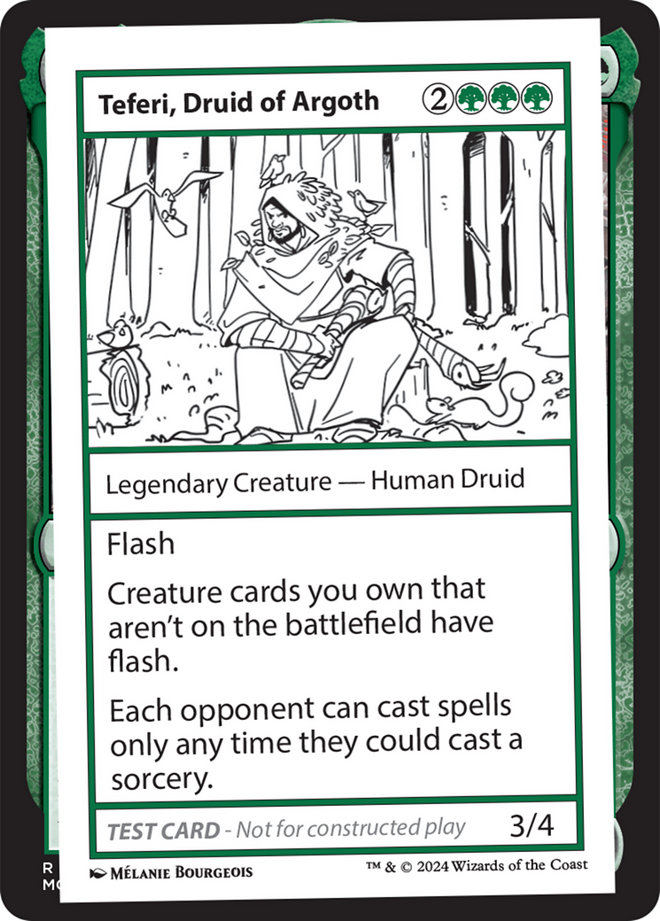 Teferi, Druid of Argoth [Mystery Booster 2 Playtest Cards] - Destination Retro