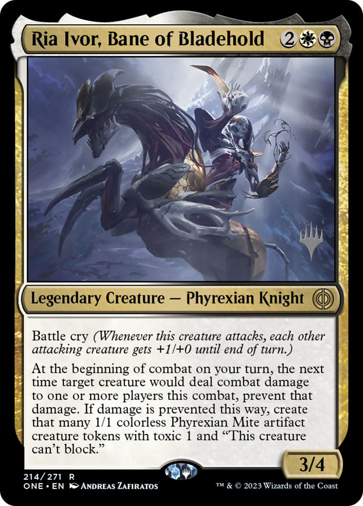 Ria Ivor, Bane of Bladehold (Promo Pack) [Phyrexia: All Will Be One Promos] - Destination Retro